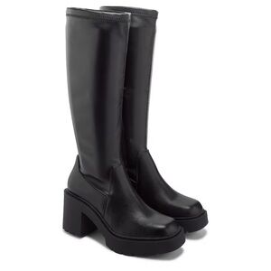 Madden Girl Black Knee-High Platform Boots - Women's NEW